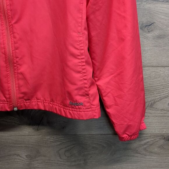 Reebok Zip Up Athletic Windbreaker Jacket Women's Size Large - Picture 3 of 6